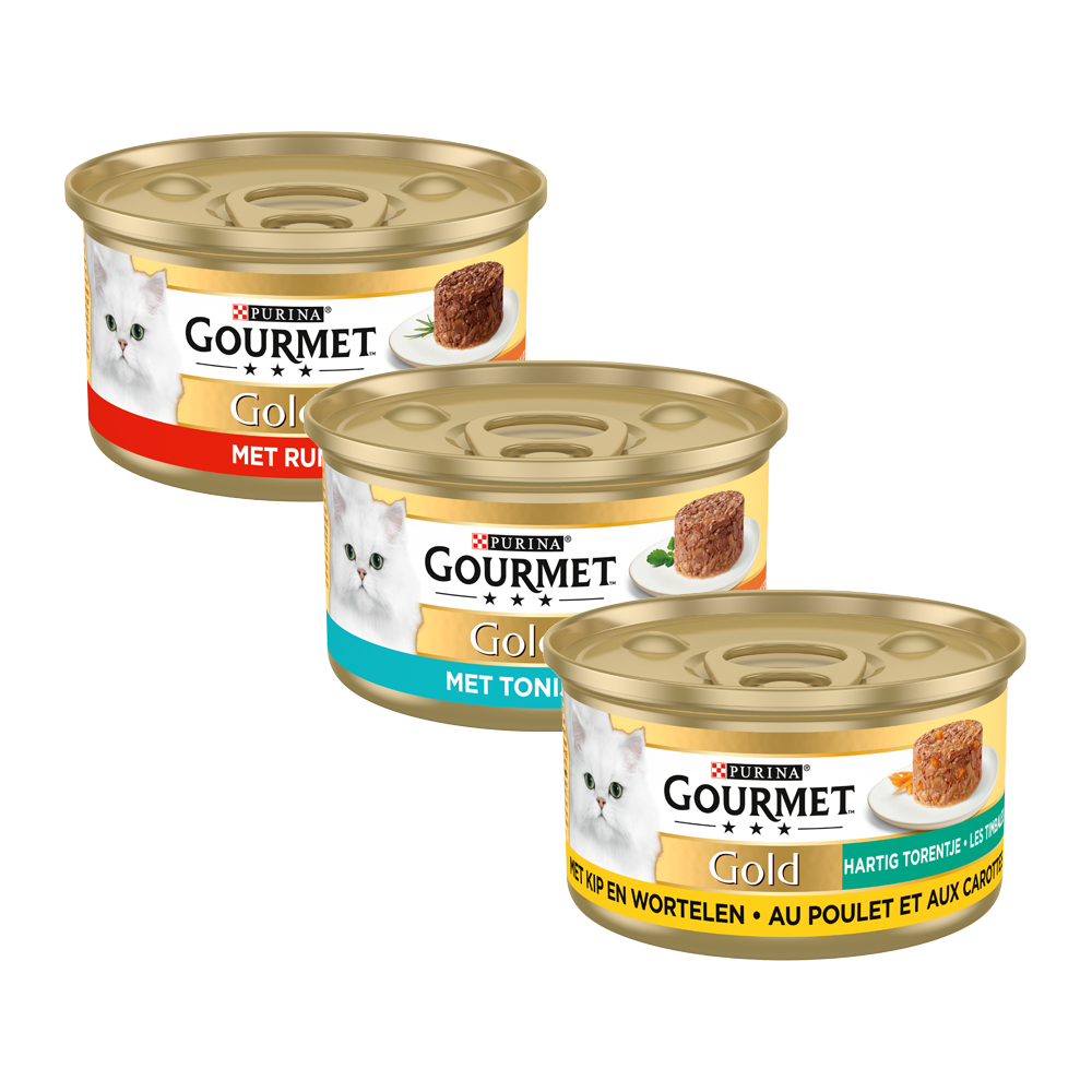 Gourmet Gold Savoury Turret - Beef - 24 x 85 g