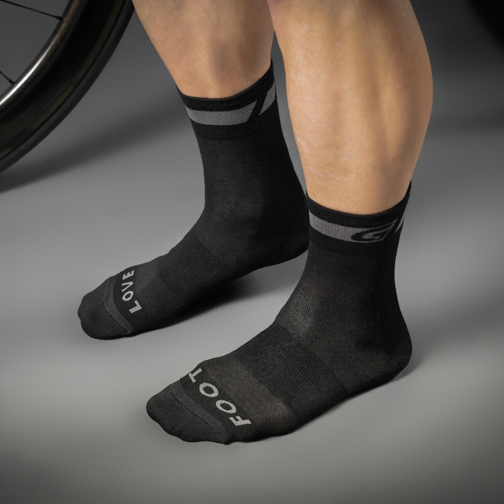 GripGrab Merino Regular Cut Socks - 3-Pack - Black