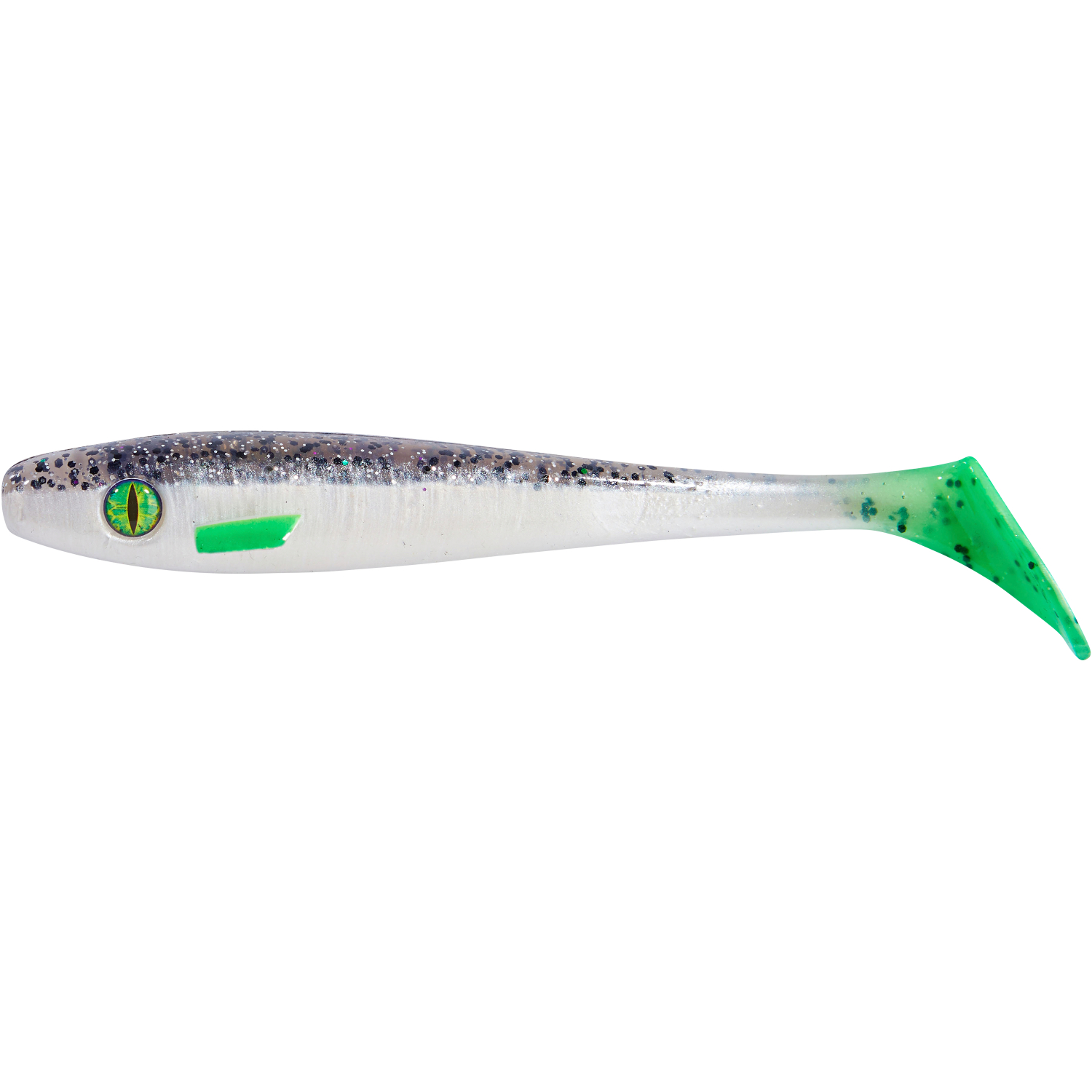 Shirasu Softlure Pike Collector Shad (Salt 'N' Pepper)