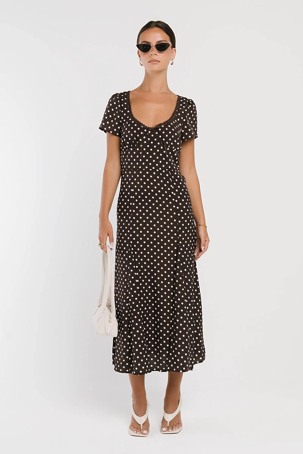 Fawn Polka Dot Maxi Dress