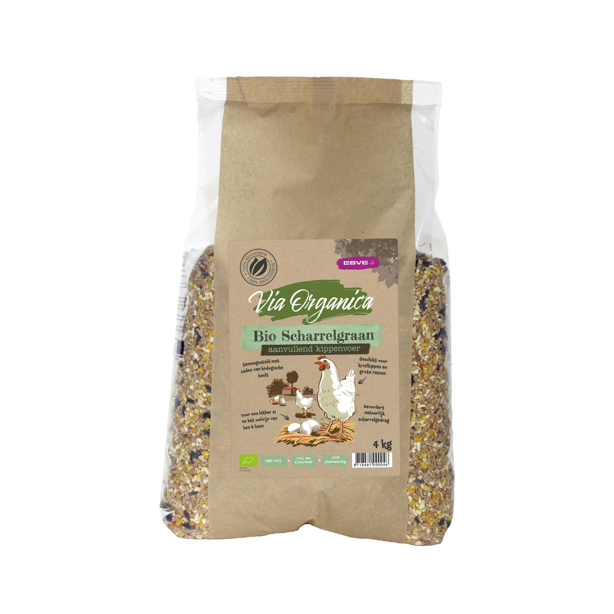 Via Organica Bio Free-range Grain - Poultry - 4 kg