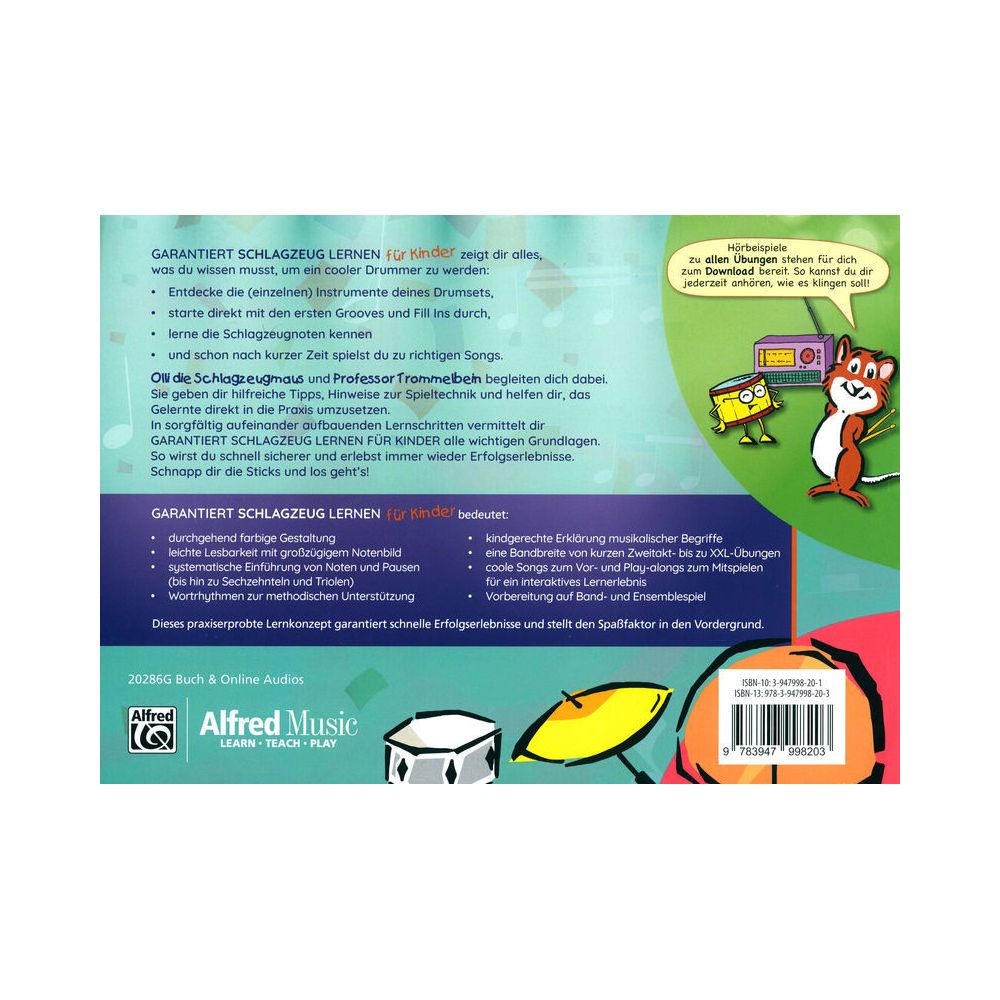 Alfred Music Publishing Garantiert Schlagzeug Kinder – Thomann Ireland
