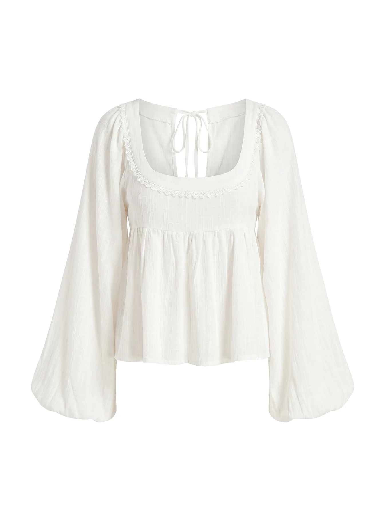 Benjie Long Sleeve Top White