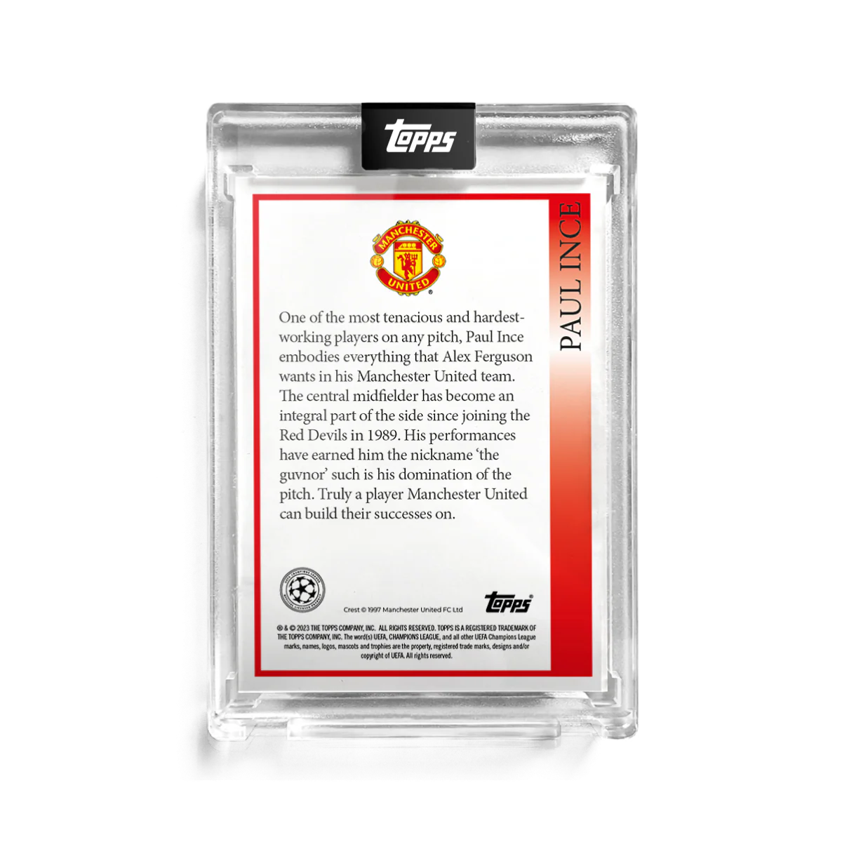 The Lost Rookie Card - Paul Ince - Autograph - 1 of 25