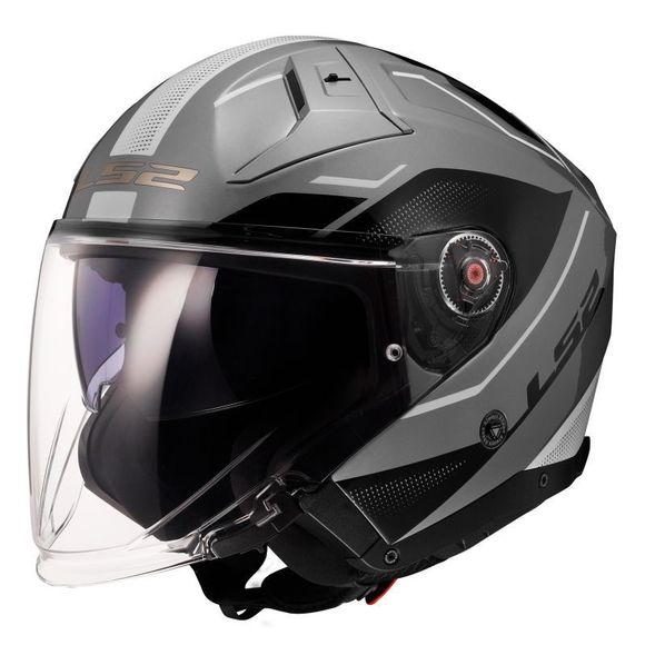 Jet LS2 of603 Infinity II - Veyron - Gray / White helmetRef: LS0798