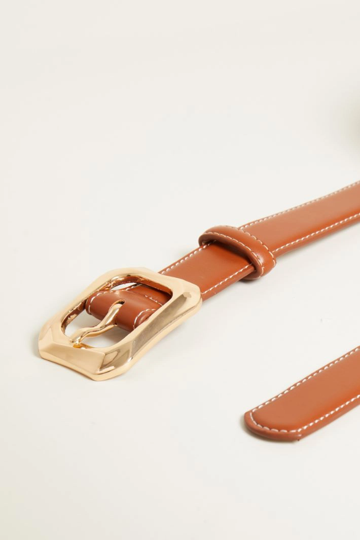 Glossy belt - LEATHER