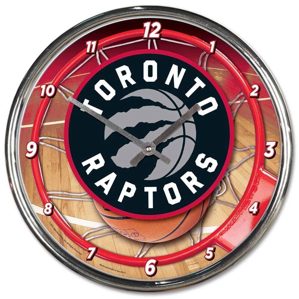 Toronto Raptors Chrome NBA Wall Clock