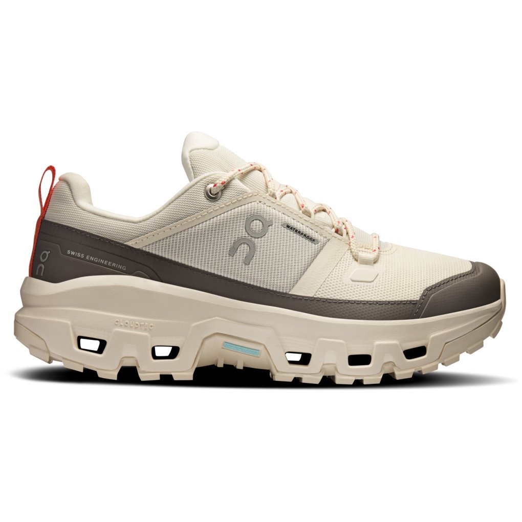 On Cloudrock Low Waterproof Hiking Shoes Women - Ivory | Ivory