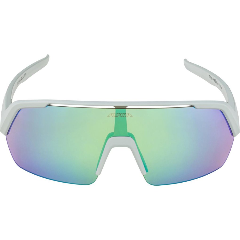 Alpina Turbo HR Glasses - smoke-grey matt/mirror green