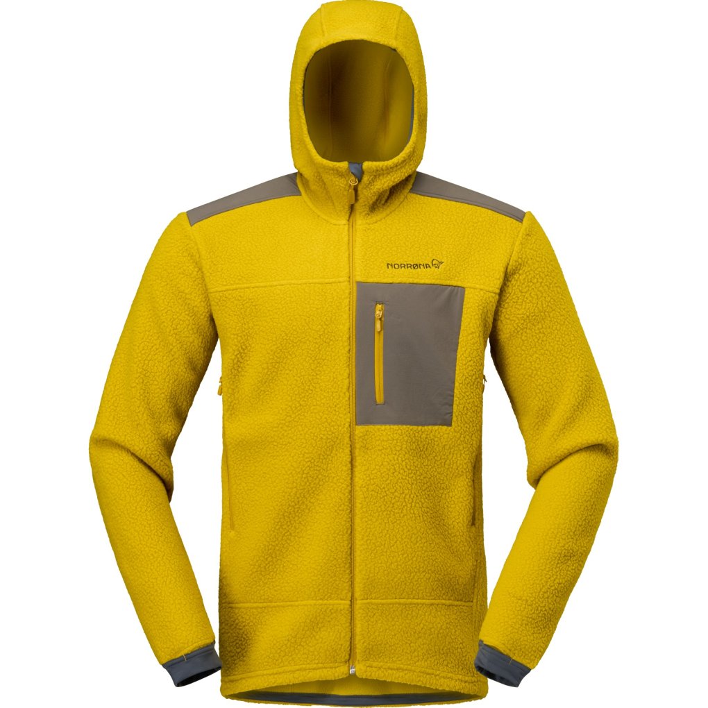 Norrona trollveggen warm3 Zip Hood Jacket Men - Golden Palm