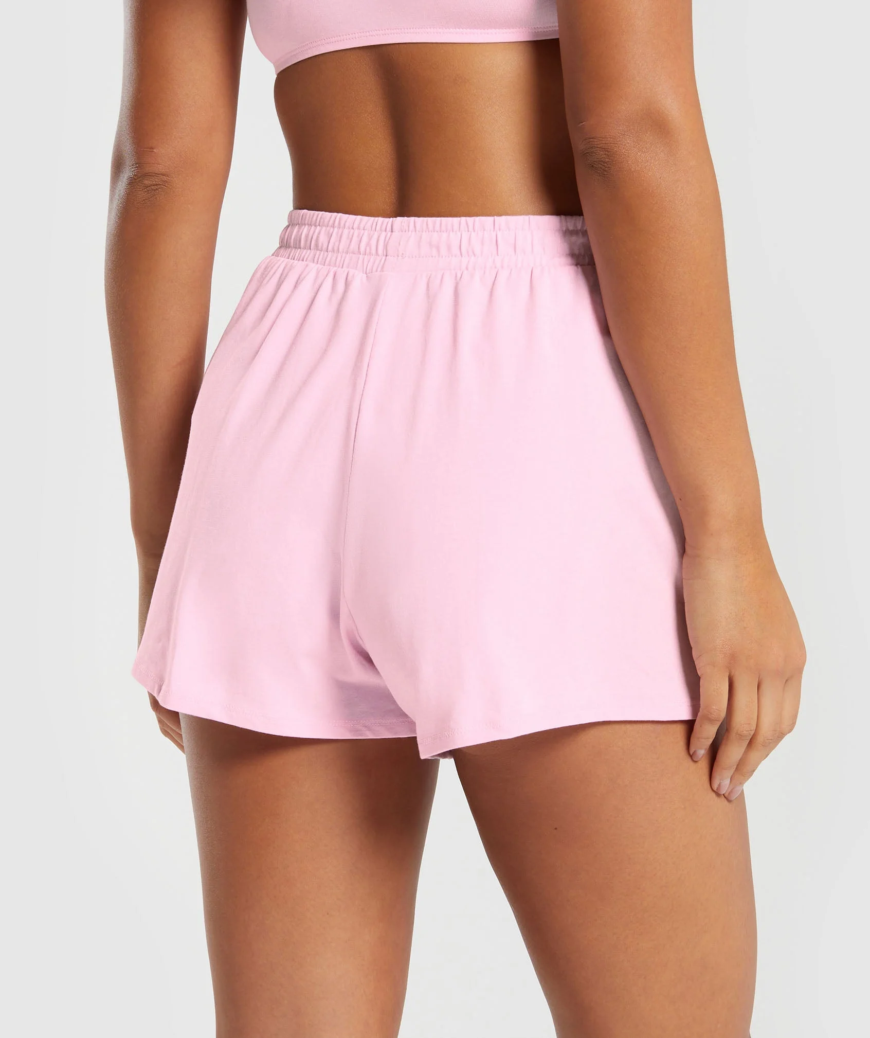 Cotton Graphic Shorts Dolly Pink