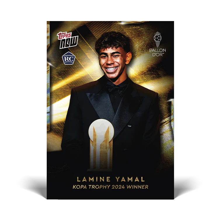 Lamine Yamal - 2024 Kopa Trophy Winner - LOOK OUT FOR ON CARD AUTO / RELICS - Ballon d’Or Topps NOW® Card 3