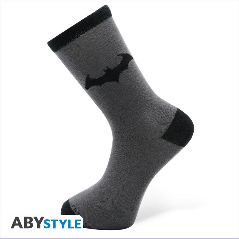 DC COMICS Socks Black & Grey Batman