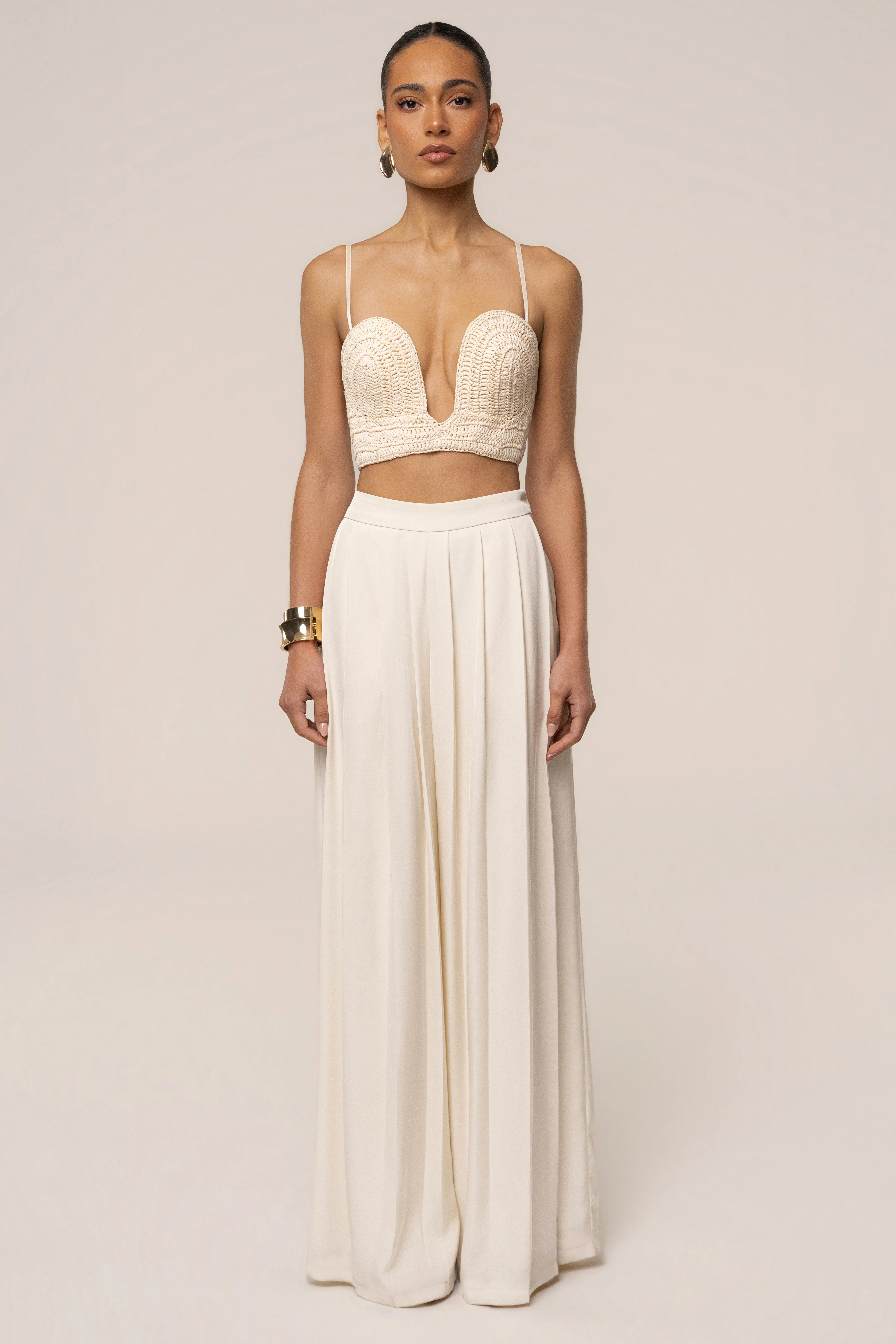 Buttercream Sail Away Texture Bustier