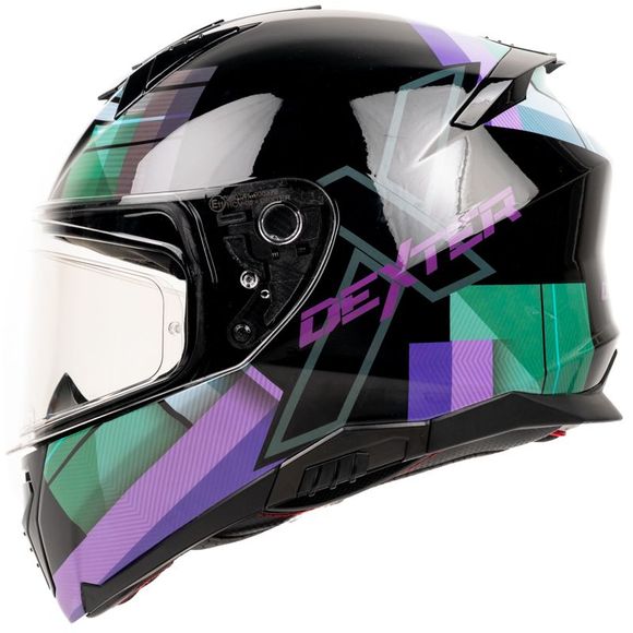 Casque intégral Dexter ELEVEN WONDERWORLD - Noir / VioletRef : DX0624