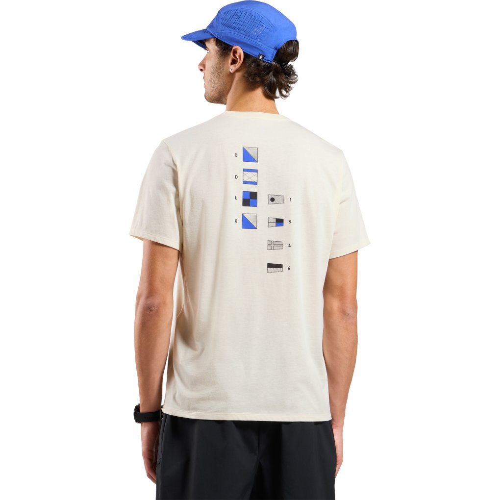 Odlo Cotton Blend Odlo Flags T-Shirt Men - gardenia