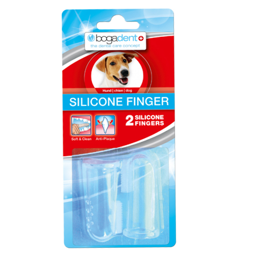 Bogadent Silicone Finger for Dogs - 2 Packs of 2