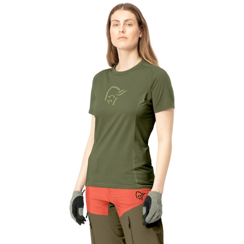 Norrona fjørå wool T-Shirt Women - Olive Night
