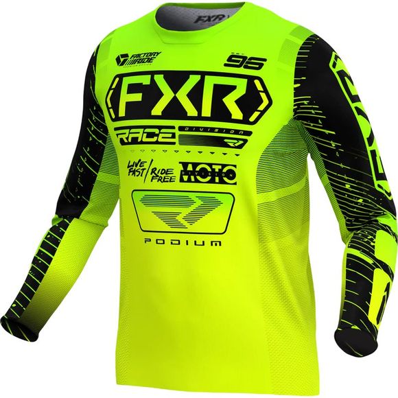 FXR PODIUM CHILDREN'S 2026 cross jersey - Yellow / BlackRef: FXR0875