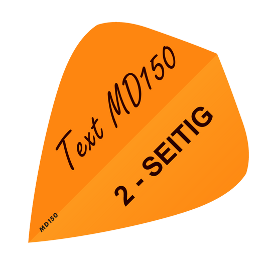 10 Satz Bedruckte Flights 2-Seitig - Wunschtext - MD150 Kite