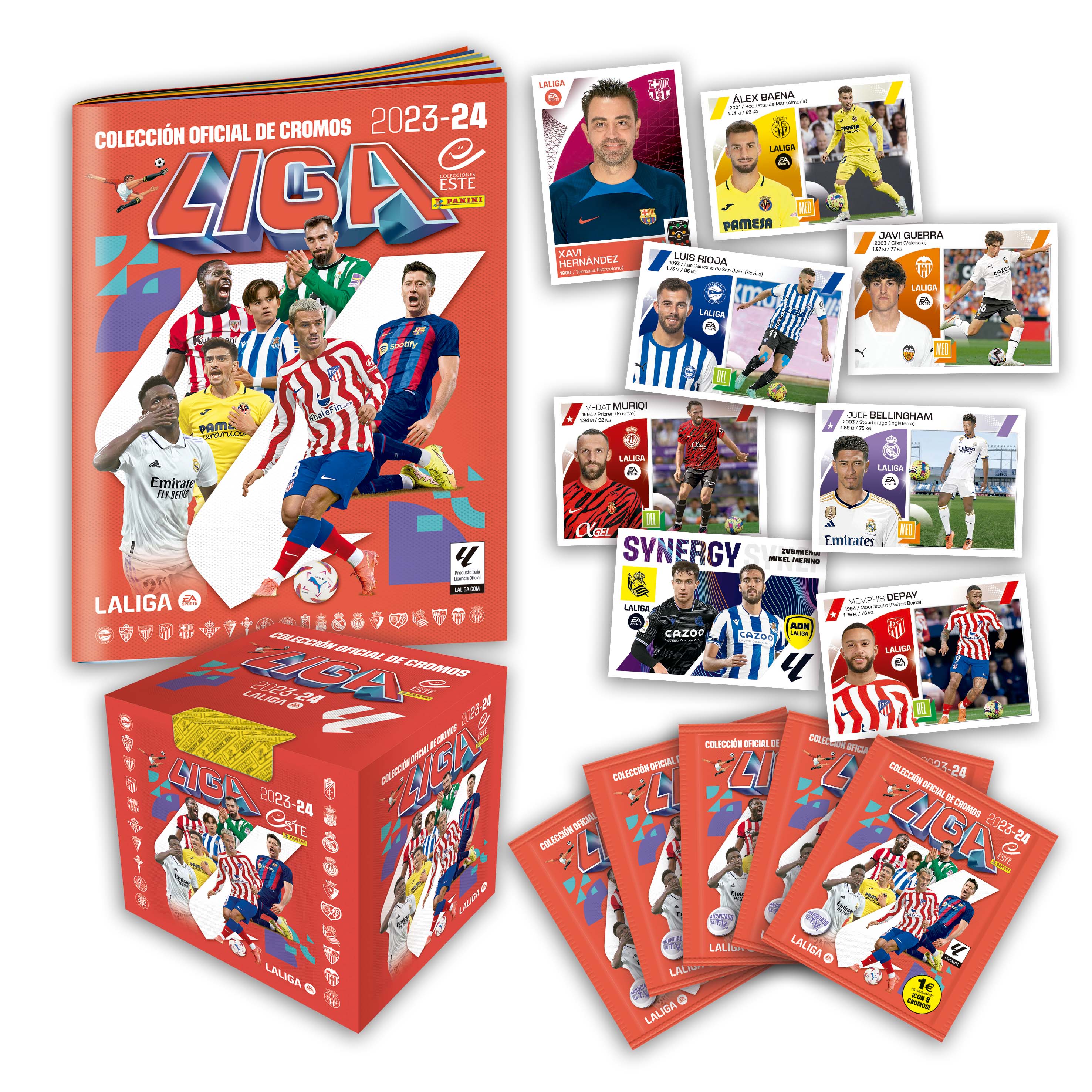 Liga ESTE 2023-24 Official Sticker Collection - Album + Box of 50 sticker packets