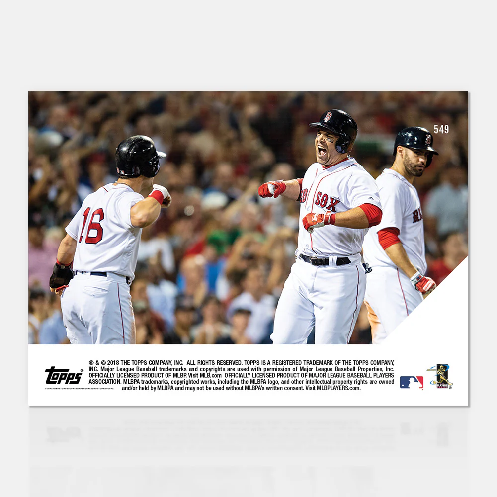 Steve Pearce - 08/02/2018 TOPPS NOW® Card 549 - Print Run: 307