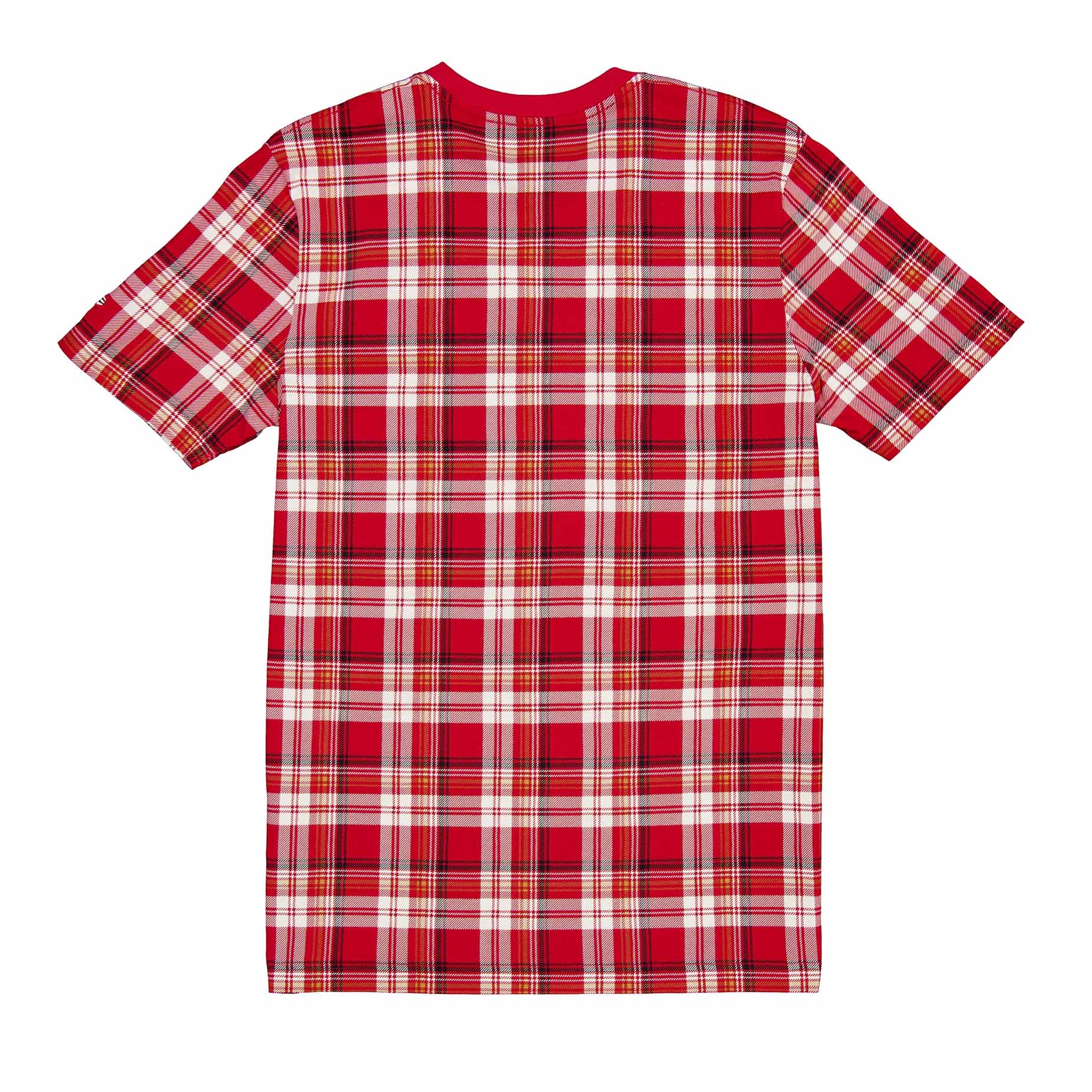 San Francisco 49ers Plaid 2024 New Era 3rd Down NFL T-Shirt Red
