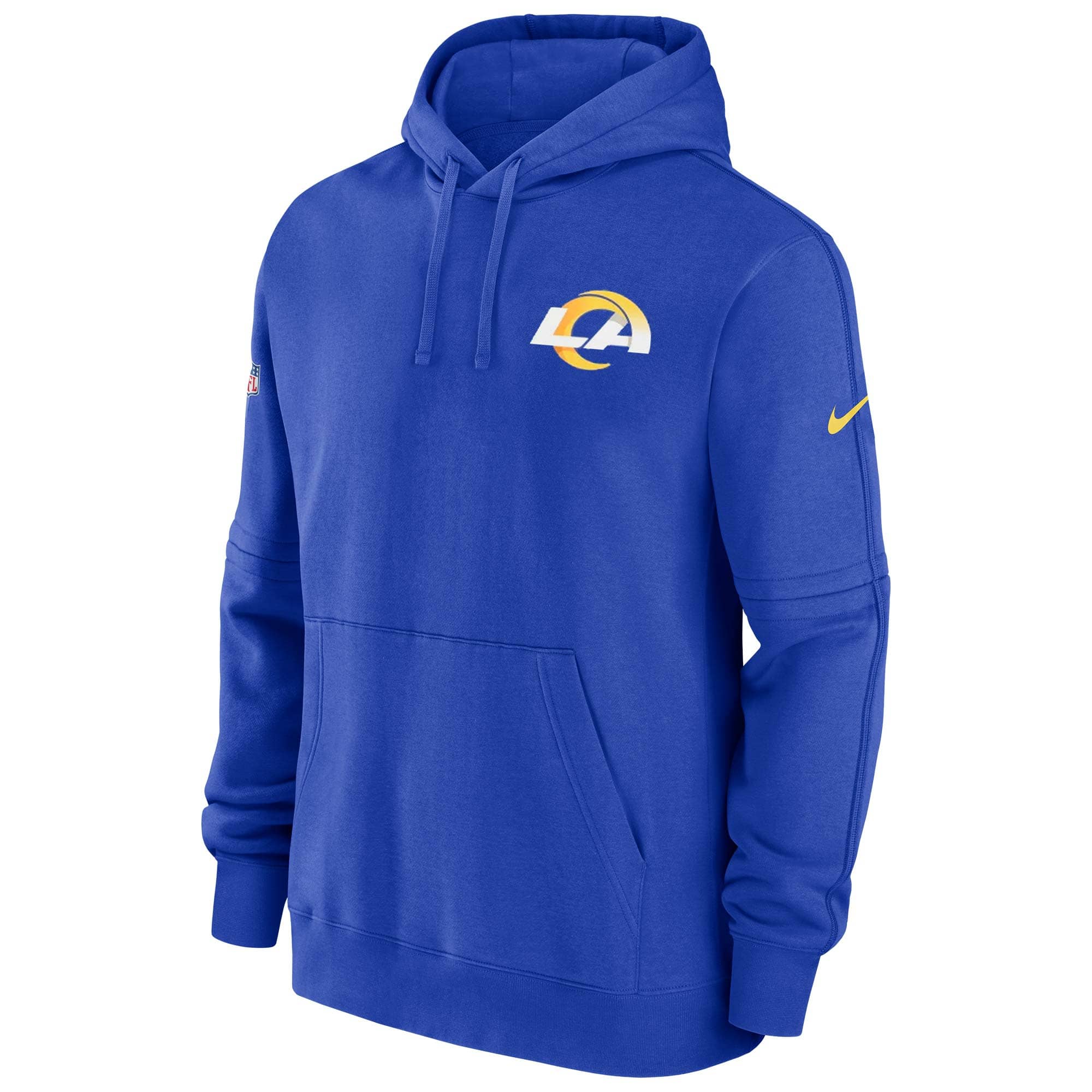 Los Angeles Rams 2023 NFL Sideline Nike Club Hoodie Blue