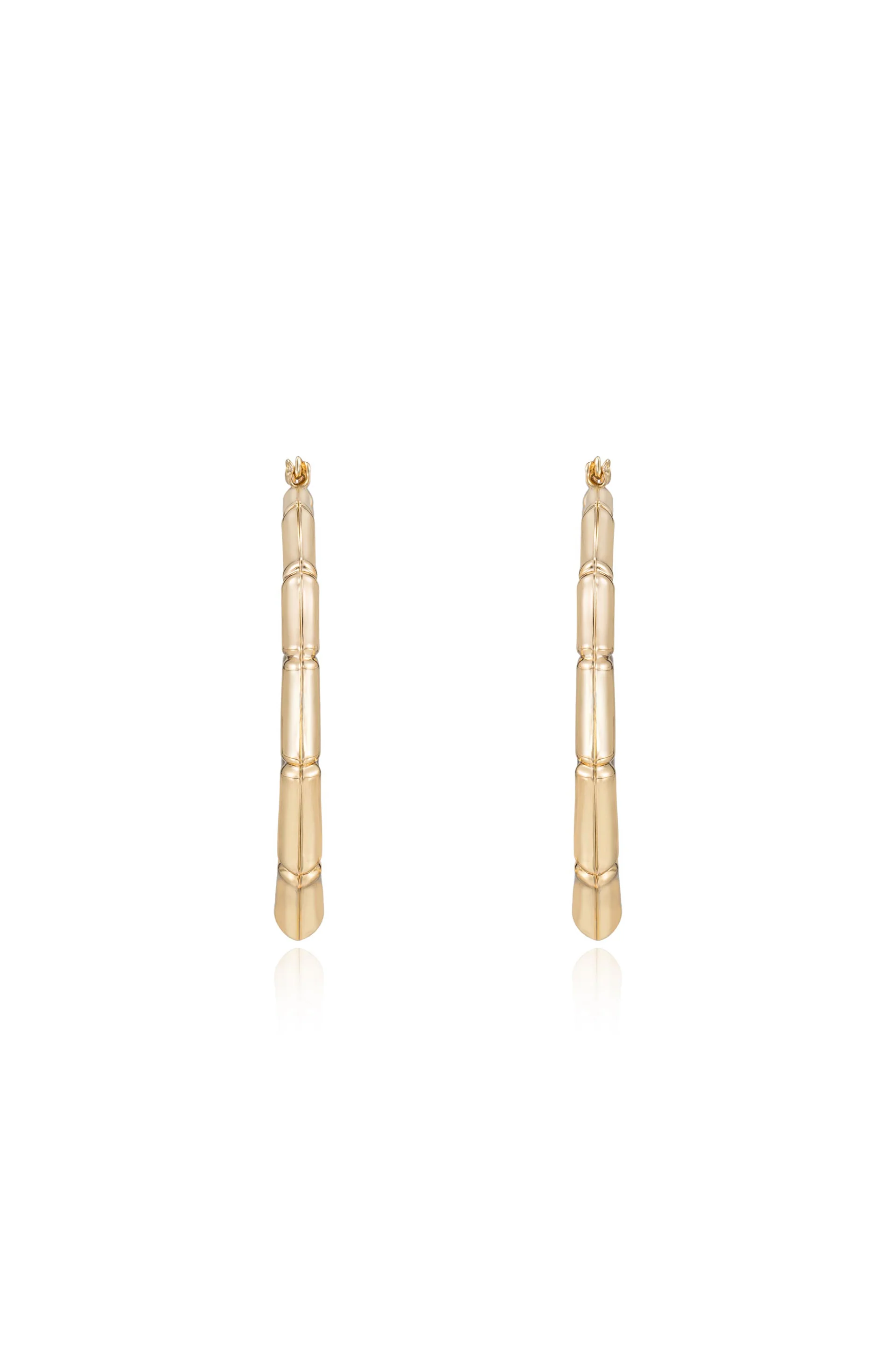 Bamboo Hoop Earrings