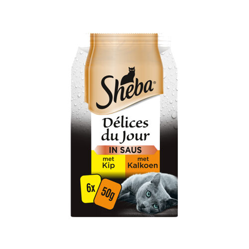 Sheba Délices Du Jour Chicken & Turkey in Sauce - 12 x 50g