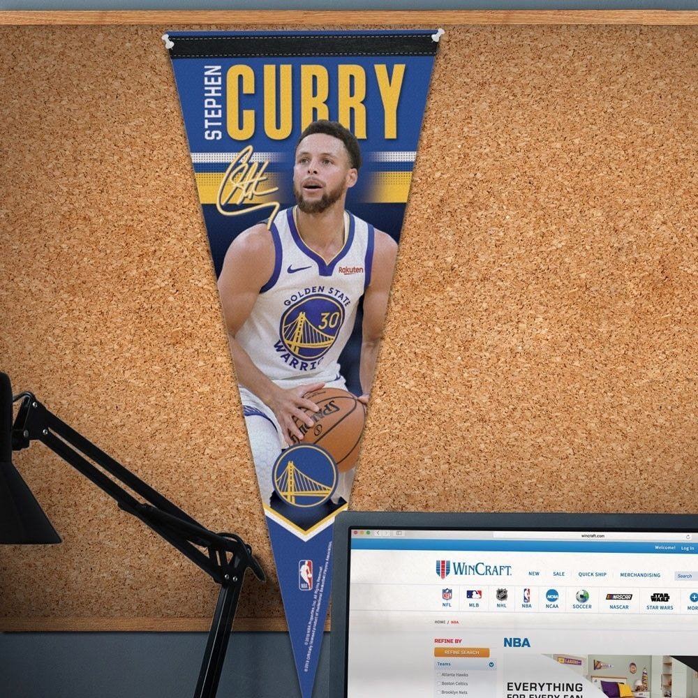 Steph Curry Golden State Warriors Premium NBA Pennant