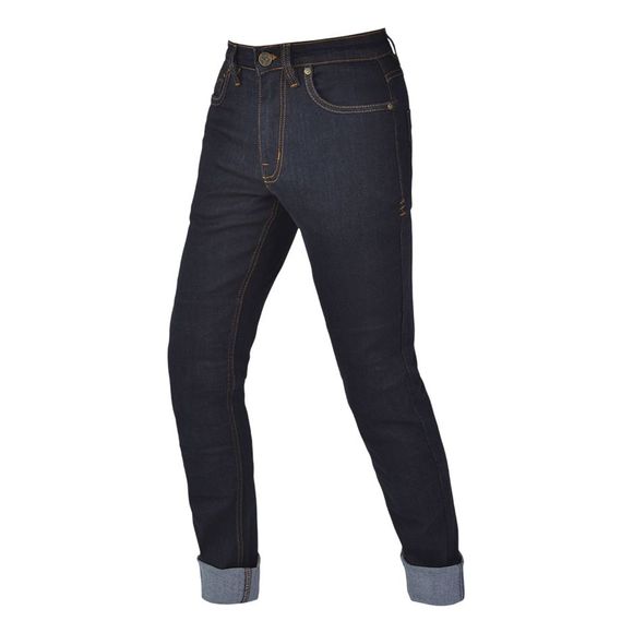 Motorcycle Jeans By City Route Ii - Straight / Regular - Blue / BlackRef: byc0013
