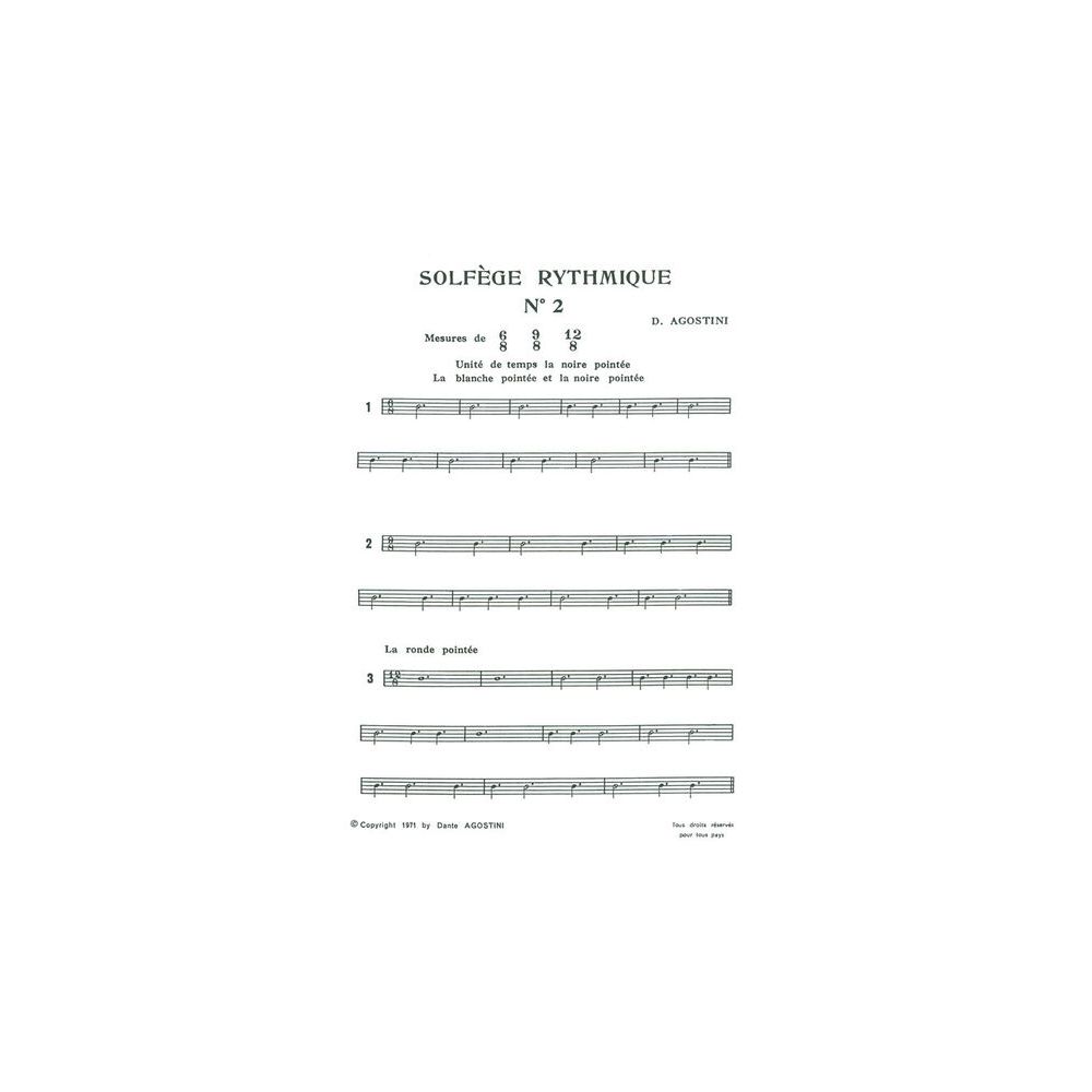 Dante Agostini Solfège Rhythmique 2 – Thomann Ireland