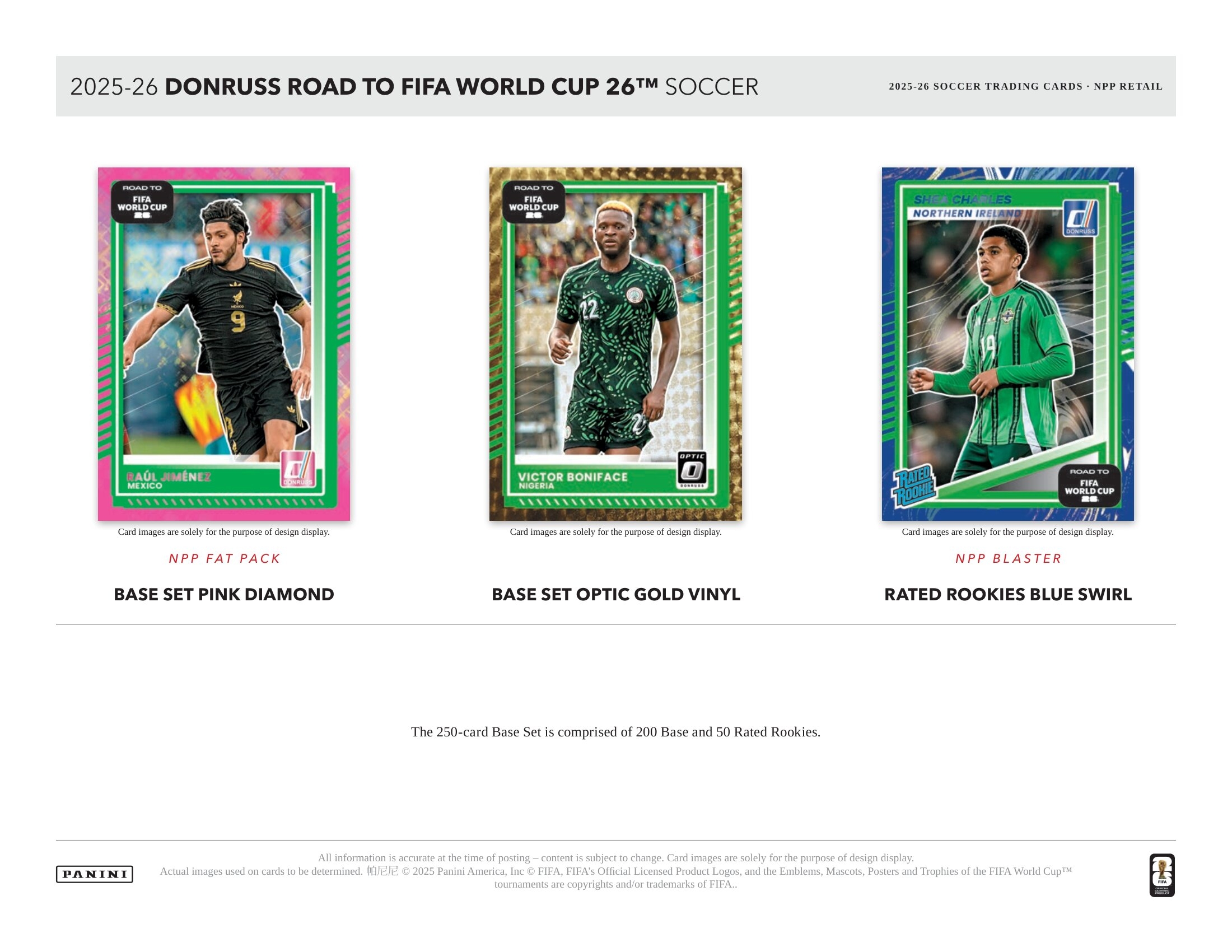 2025/26 Panini Donruss Road to FIFA World Cup Football Blaster Box