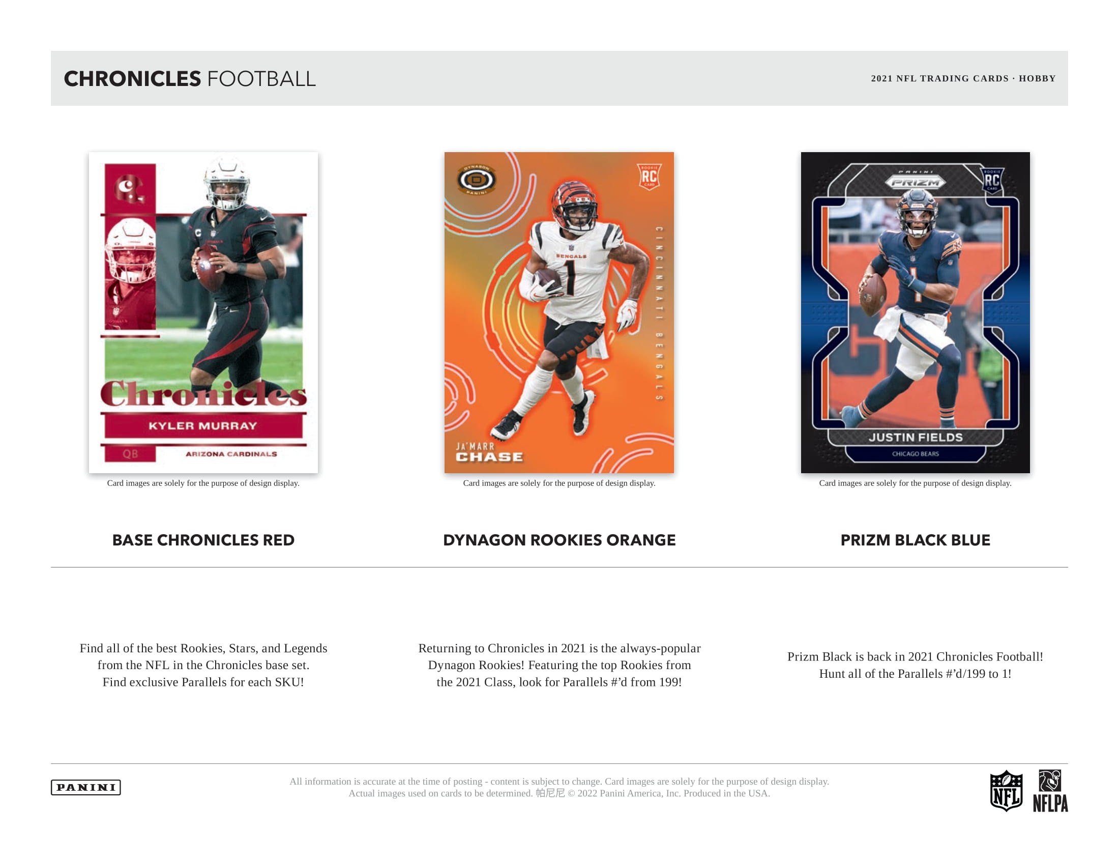 2021 Panini Chronicles NFL Football Hobby Box