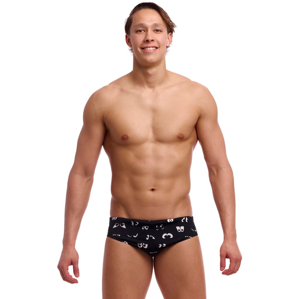Funky Trunks Classic Eco Swim Briefs Men - Eye Spy