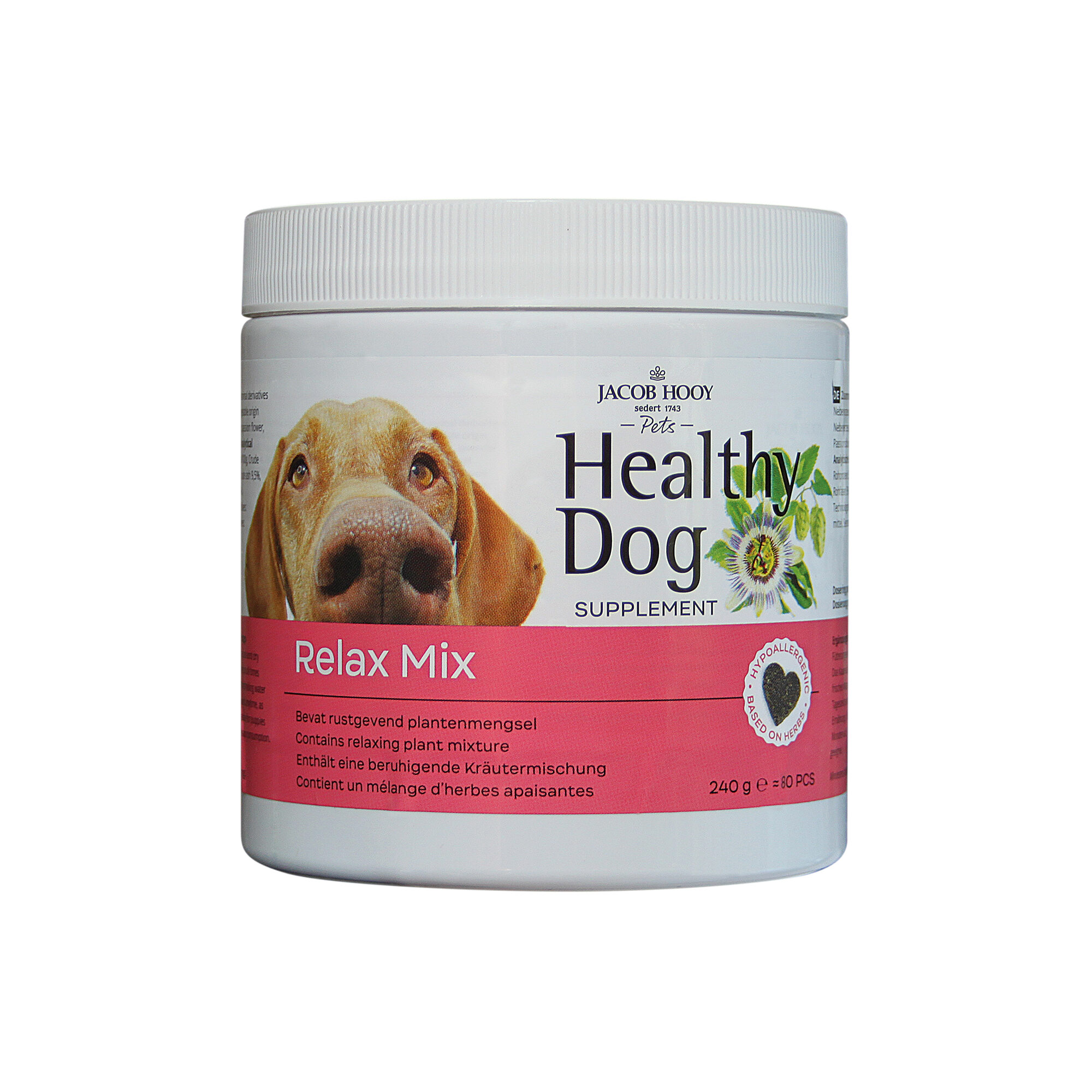 Jacob Hooy Healthy Dog Relax Mix - 80 pieces
