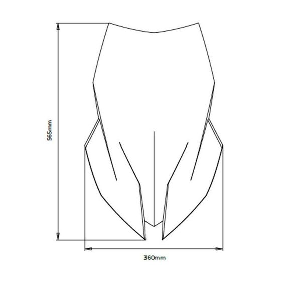 Puig Touring Windscreen - GreyRef: 20447
