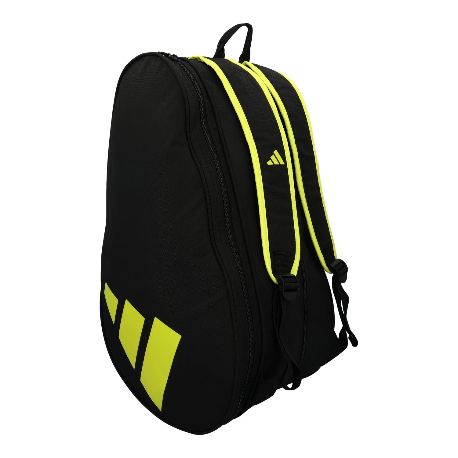 BLACK AND FLUORESCENT YELLOW ADIDAS CONTROL PADEL BAG