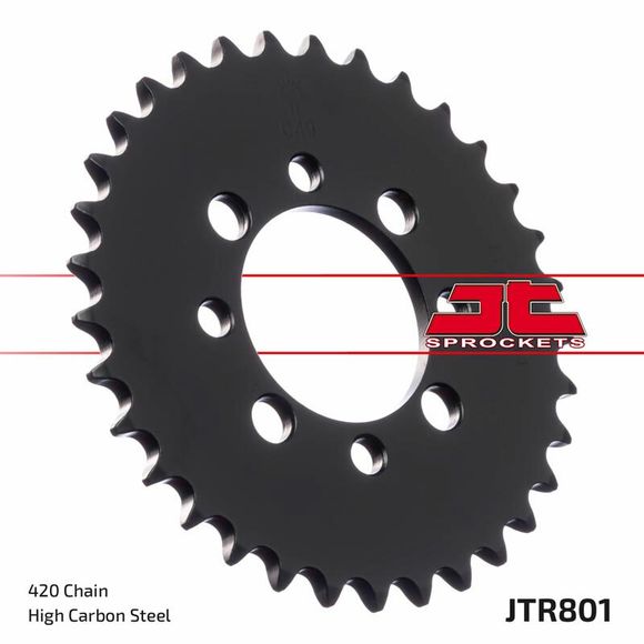 JT. Standard Steel Sprocket 801 - 420Ref: Jtc00143A / 1075115001