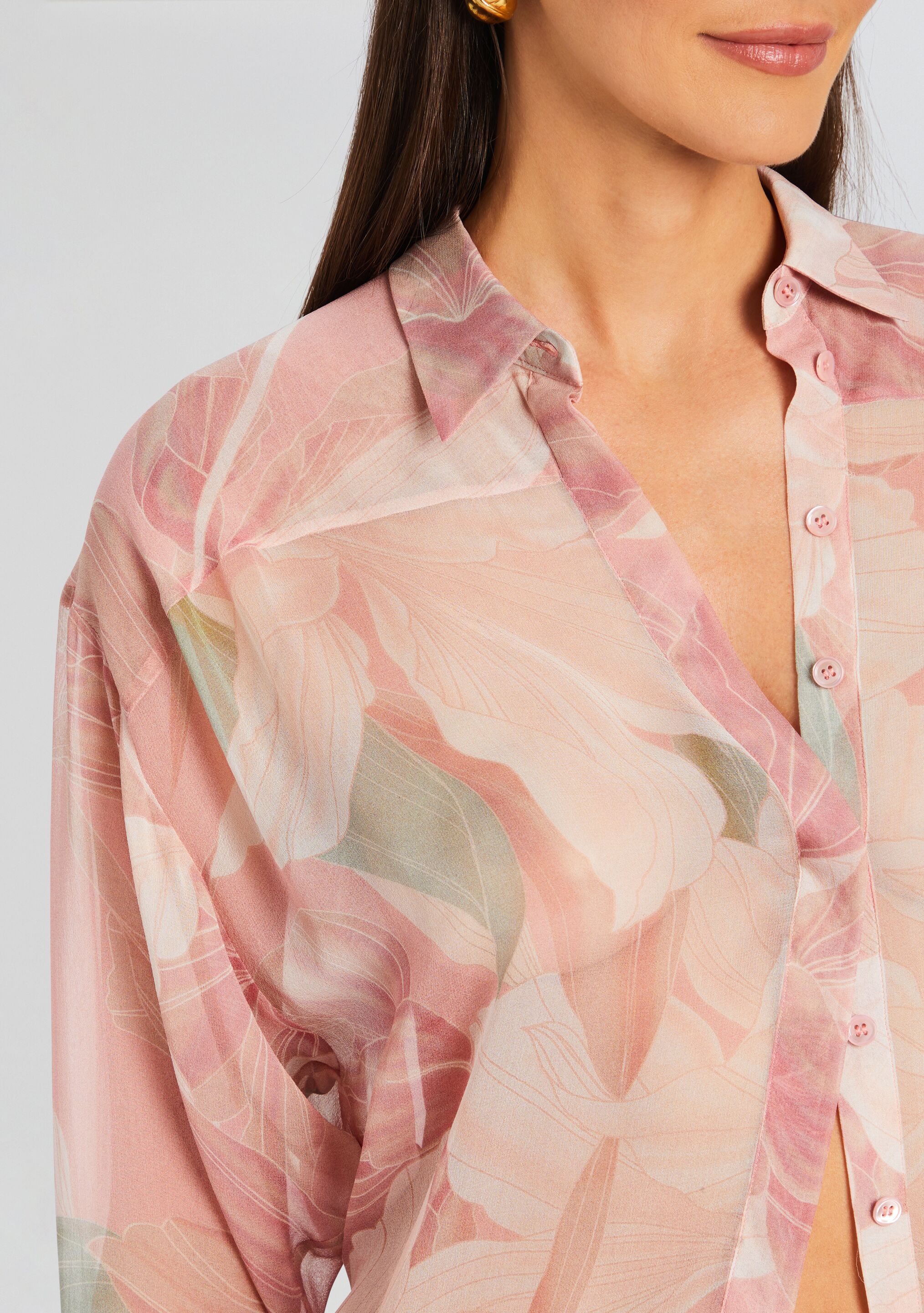 Ramona Silk Chiffon Shirt