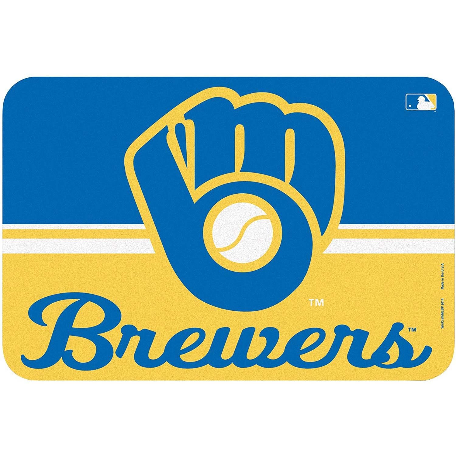 Milwaukee Brewers Team Logo MLB Door Mat