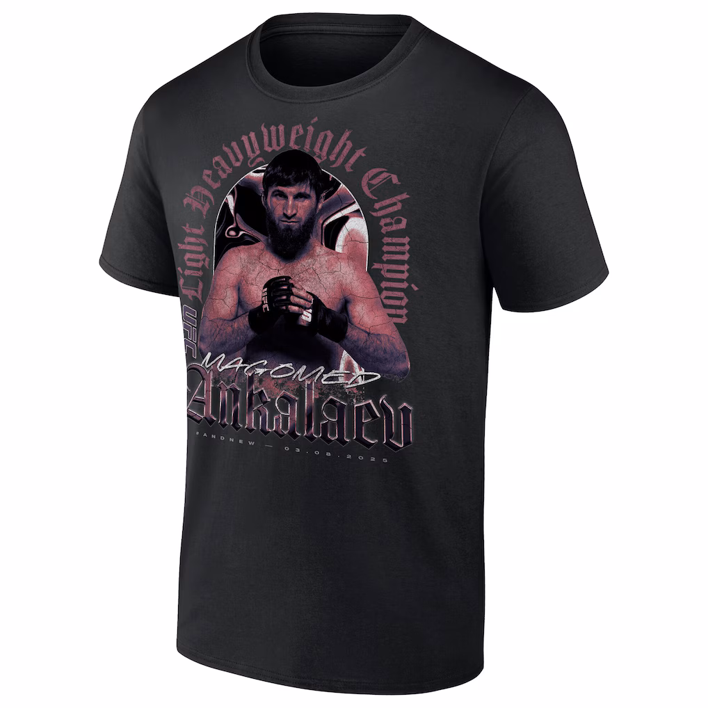 UFC Magomed Ankalaev 313 Light Heavyweight Champion T-Shirt - Black - Mens