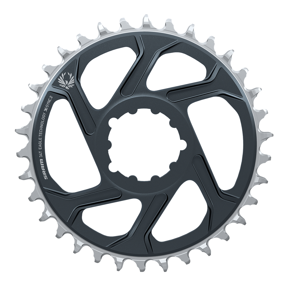SRAM Eagle Chainring - Direct Mount | X-SYNC 2 | 11/12-speed | C3 - Offset 6mm | Lunar/Polar Grey
