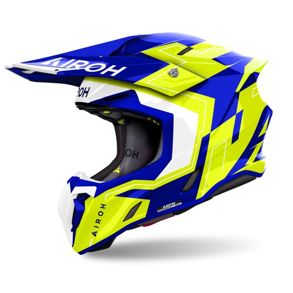 Casque cross Airoh TWIST 3 - DIZZY 2024 - Bleu / JauneRef : AR1374