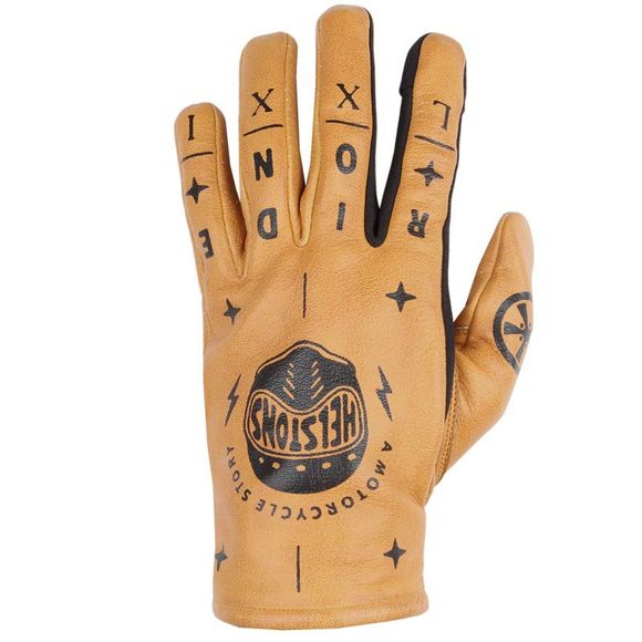 Helstons kustom helmet gloves - yellowRef: HS0870