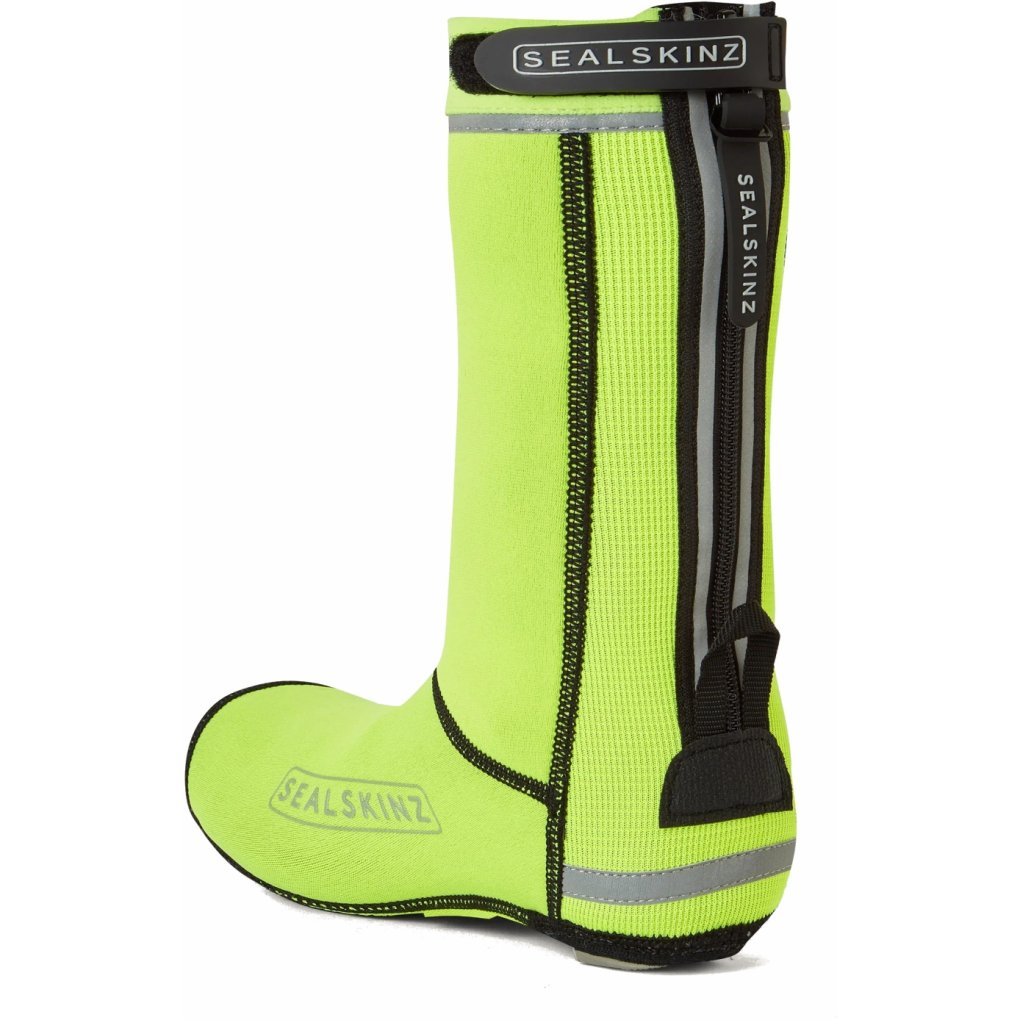 SealSkinz Hempton All Weather Closed-Sole Cycle Overshoes - Neon Yellow