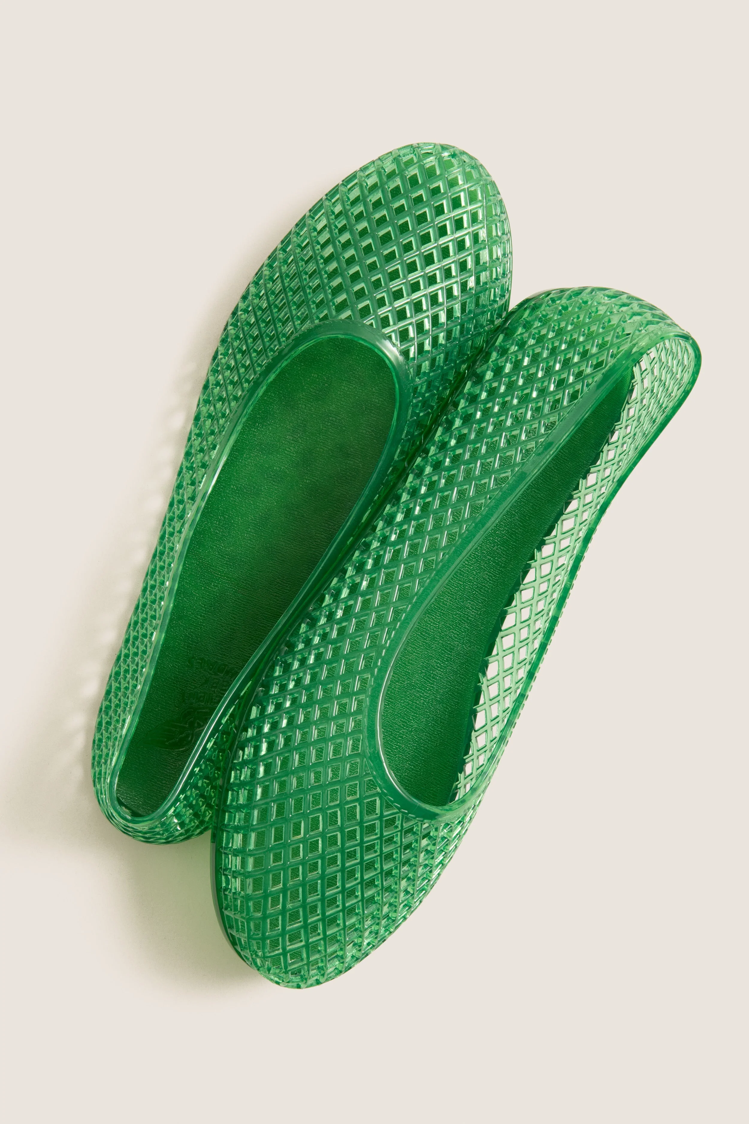 Green Iro Jelly Flats