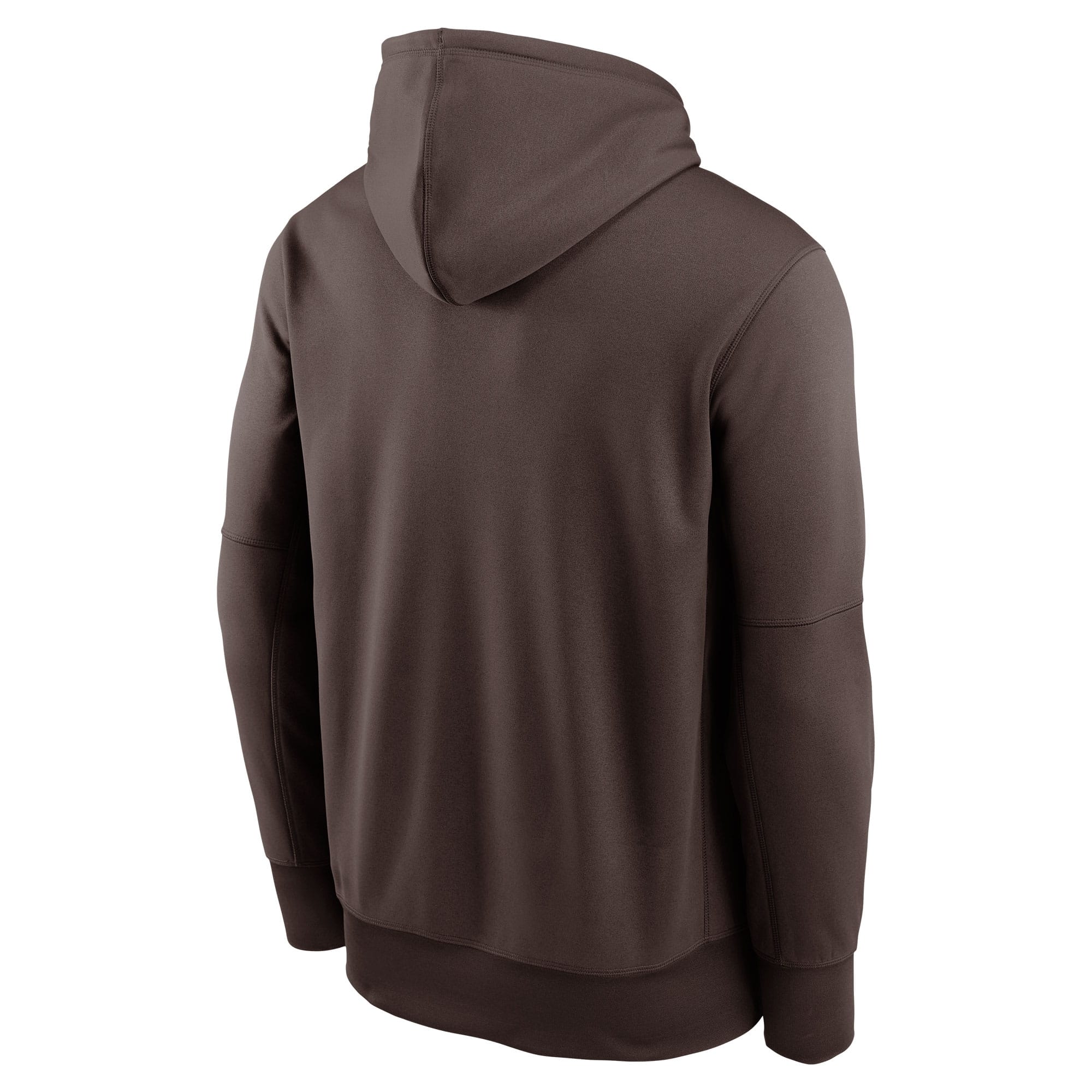 San Diego Padres Wordmark Nike Therma Dri-FIT MLB Hoodie Brown