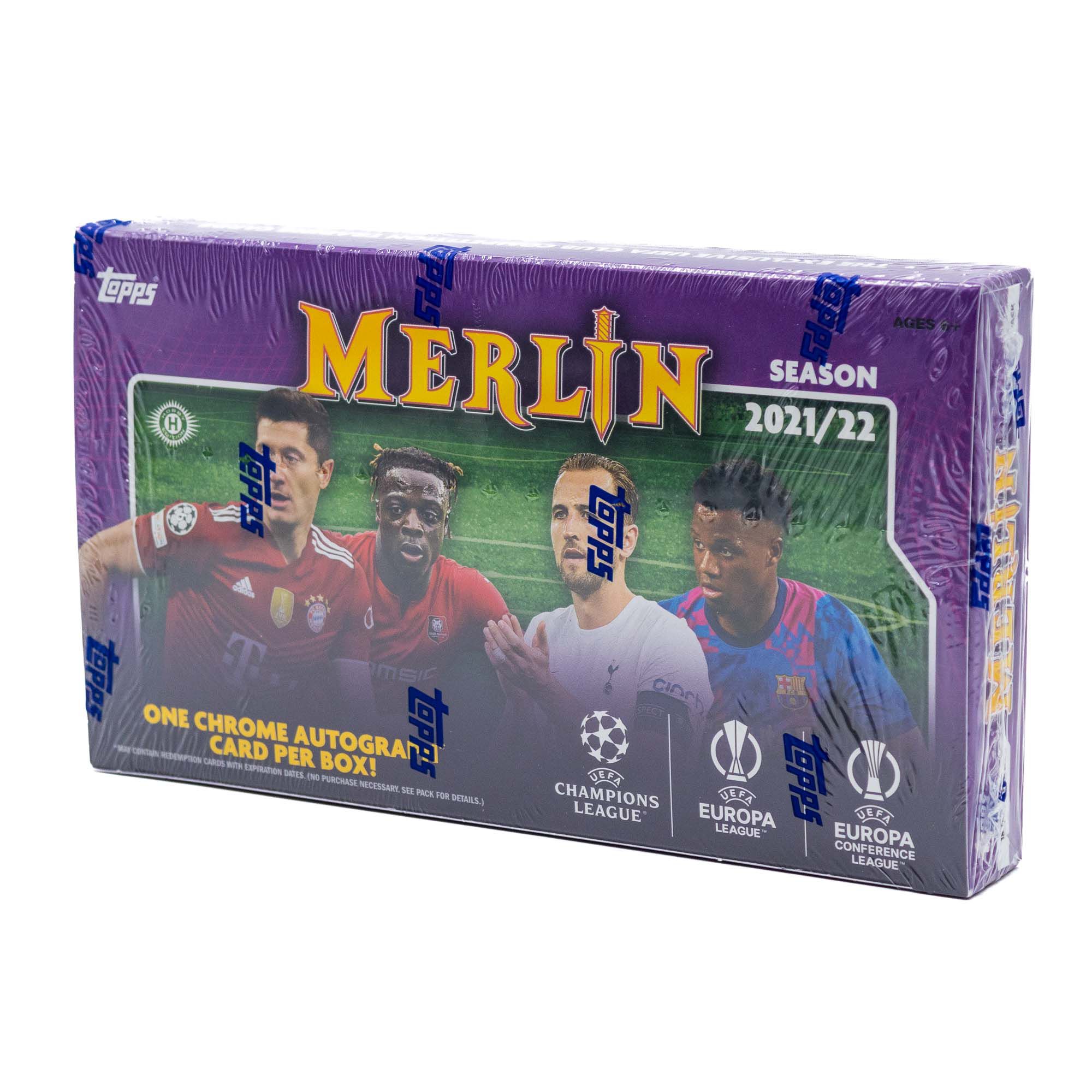 2021/22 Topps UEFA Champions League Merlin Chrome Soccer Hobby Box